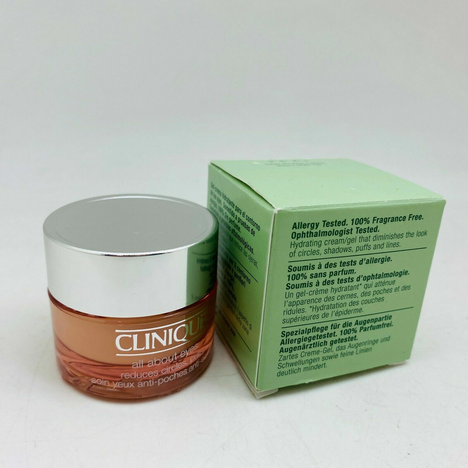 Clinique All About Eyes Reduces Circle & Puffiness Poches ~ 0.5 oz, NIB **CHECK