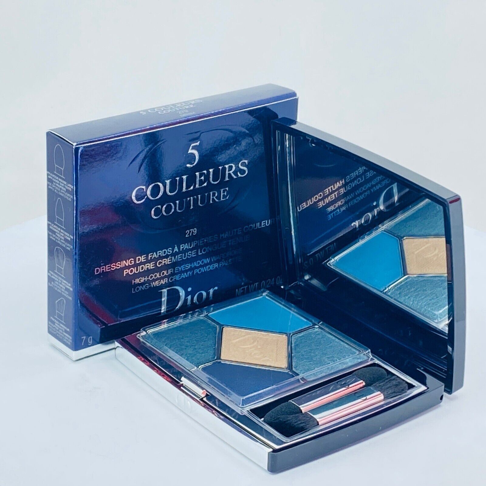 Christian Dior 5 Couleurs Couture Creamy Palette #279 Denim 0.24 oz *Check DESCR