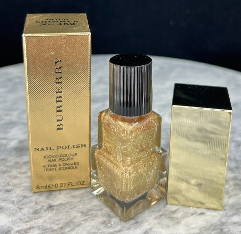 Burberry Nail Polish Iconic Colour #Gold Shimmer No.452 ~ 8mL/0.27oz - NIB