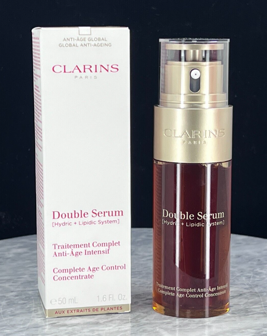 Clarins Anti Age Double Complete Age Control Concentrate Serum-1.6 oz (NIB)