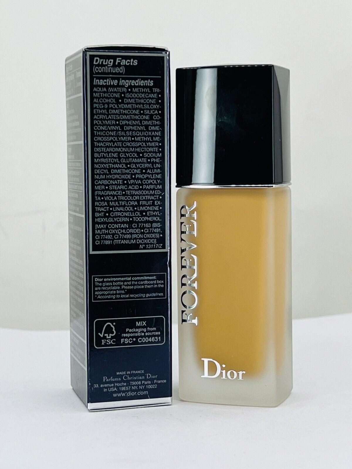 Dior Forever Foundation -4W0 - 1 fl oz / 30 ml SPF 35 (NIB)