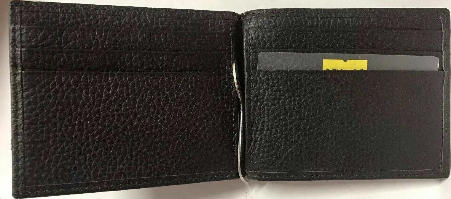 Calvin Klein credit card wallet two folded ~BROWN AND RARE~ (IT 3)