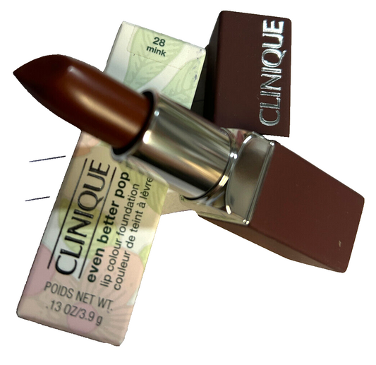 Clinique Even Better Pop Lip Colour Foundation - 0.13oz/3.9g #28 MINK - NIB