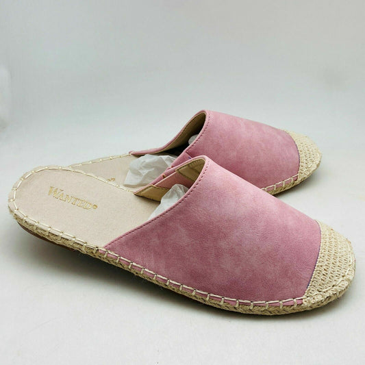 Wanted Baroness Women’s Backless Espadrille Mule Closed Toe Flats  #LILAC - 8M -