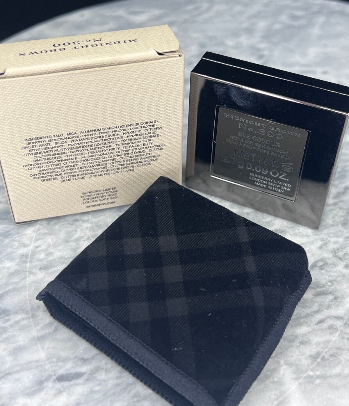 Burberry Eye Colour Wet & Dry Silk Shadow #Midnight Brown-2.7g (NIB)