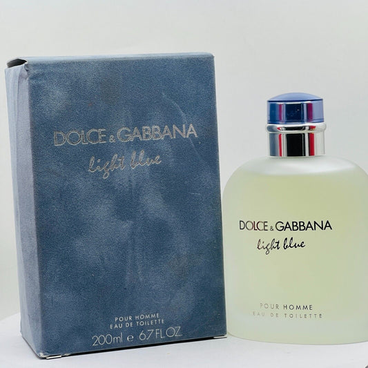 Dolce & Gabbana Light Blue Pour Homme Eau De Toilette-6.7oz(NIB)