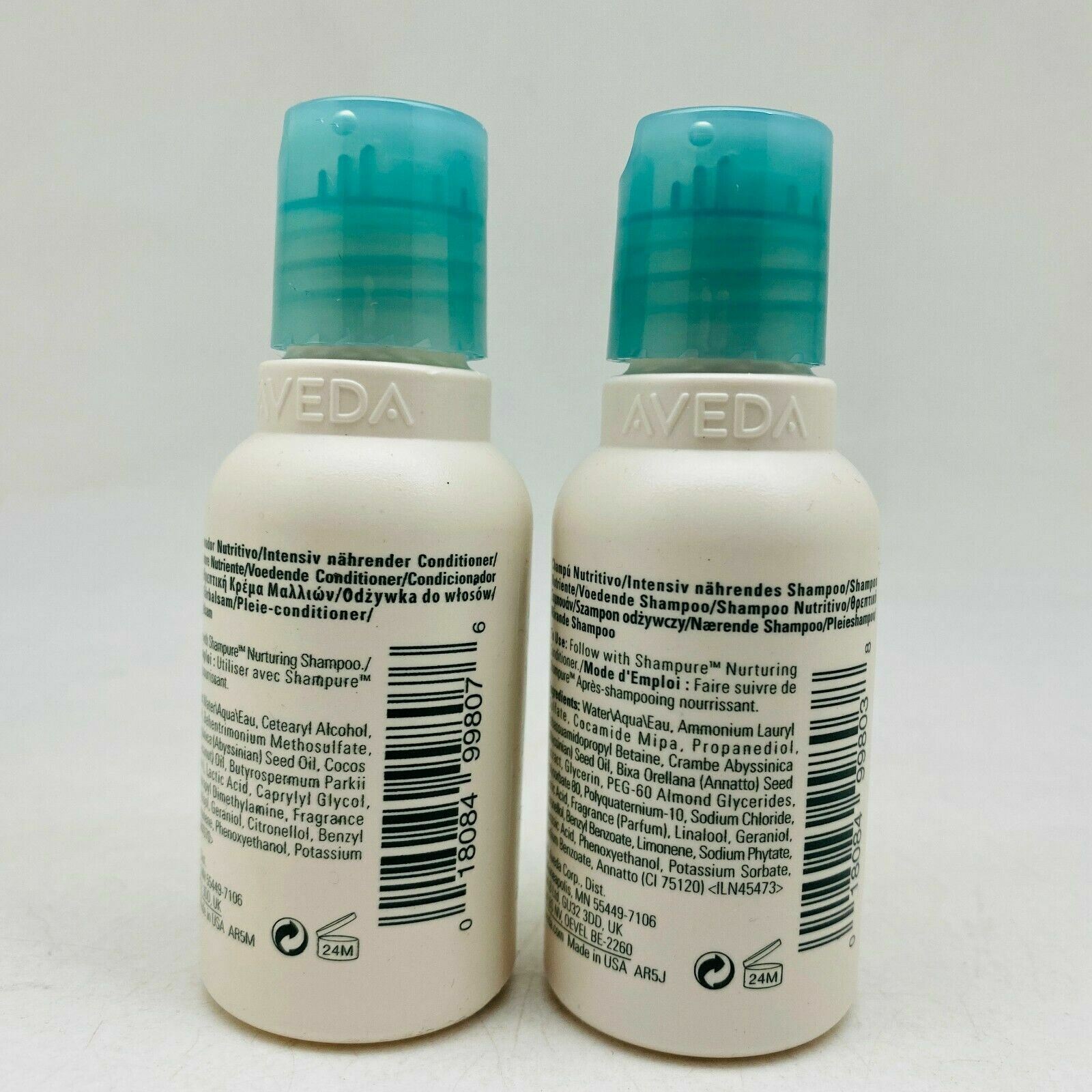 Aveda Shampure Nurturing Shampoo & Conditioner - 1.7oz  Each Travel Size - NEW