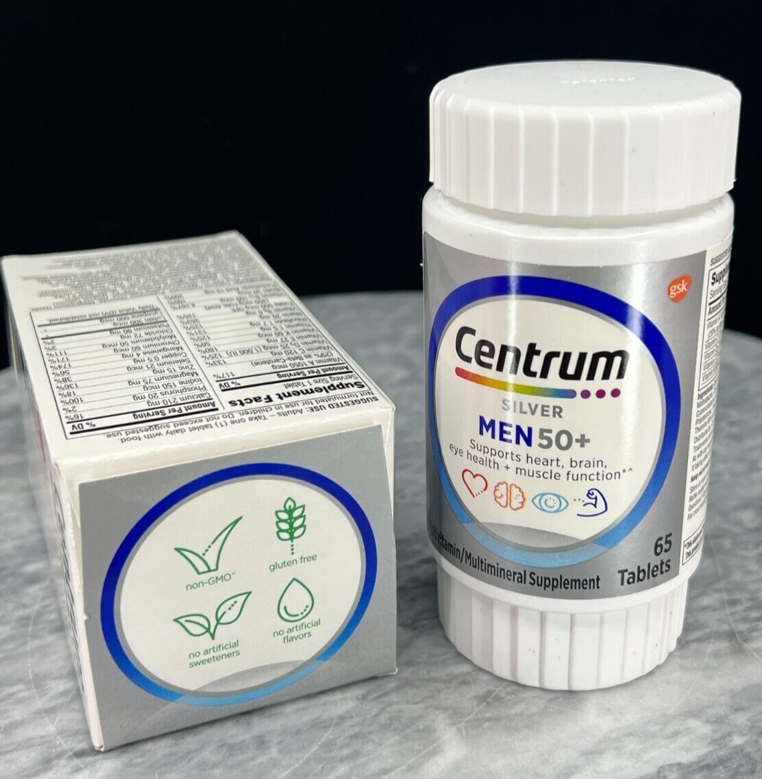 Centrum Silver Men 50+ Multivitamin ~ 65 Tablets - (New)