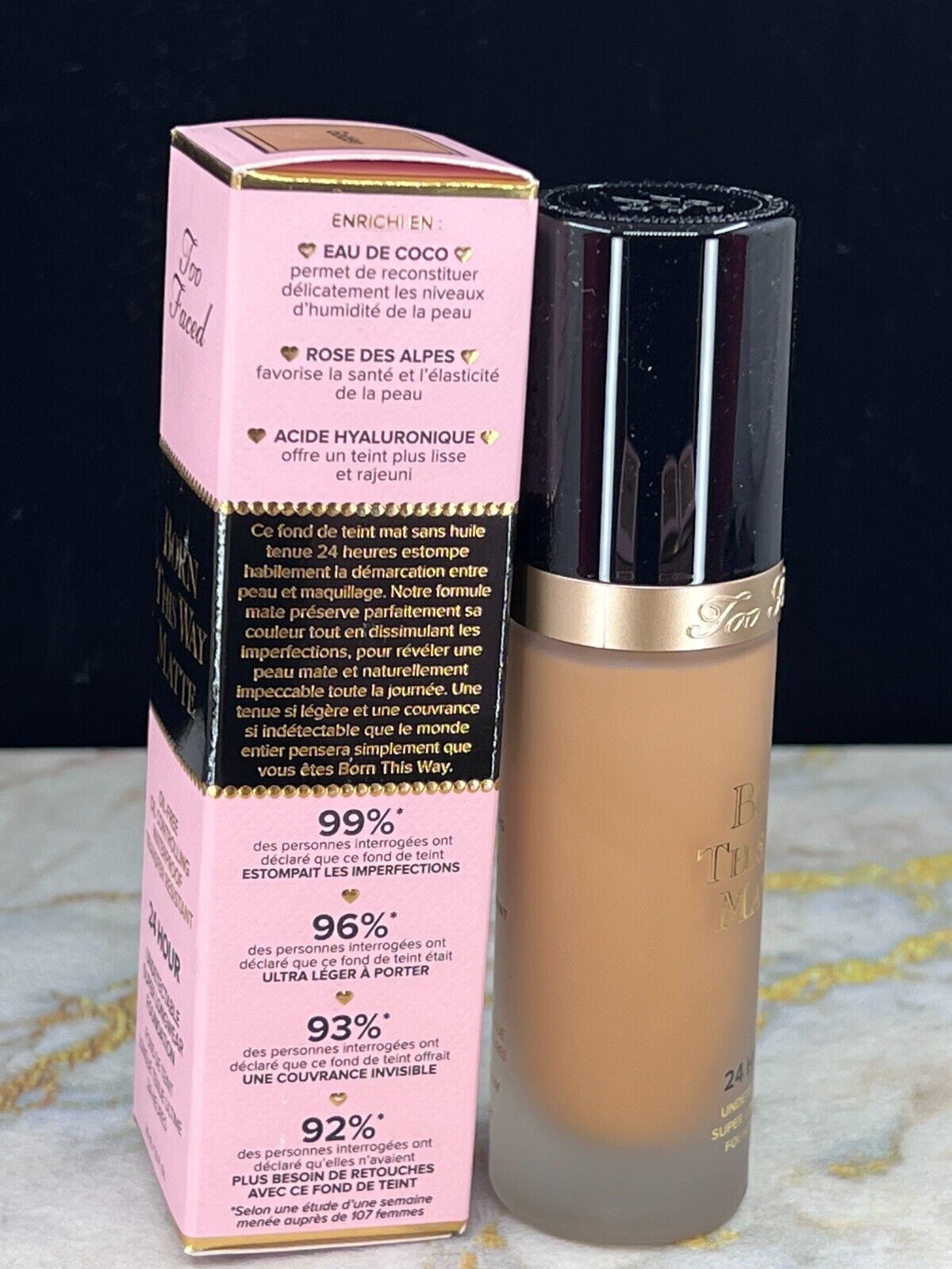 Too Faced Born This Way Matte Oil Free Foundation #Golden-1oz (NIB)