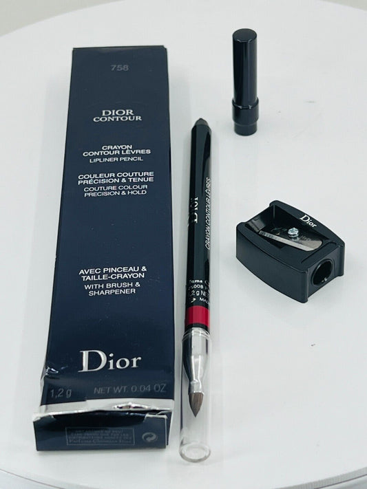 Dior contour lip liner pencil  with sharpener758sophisticated matte#0.04oz (NIB)