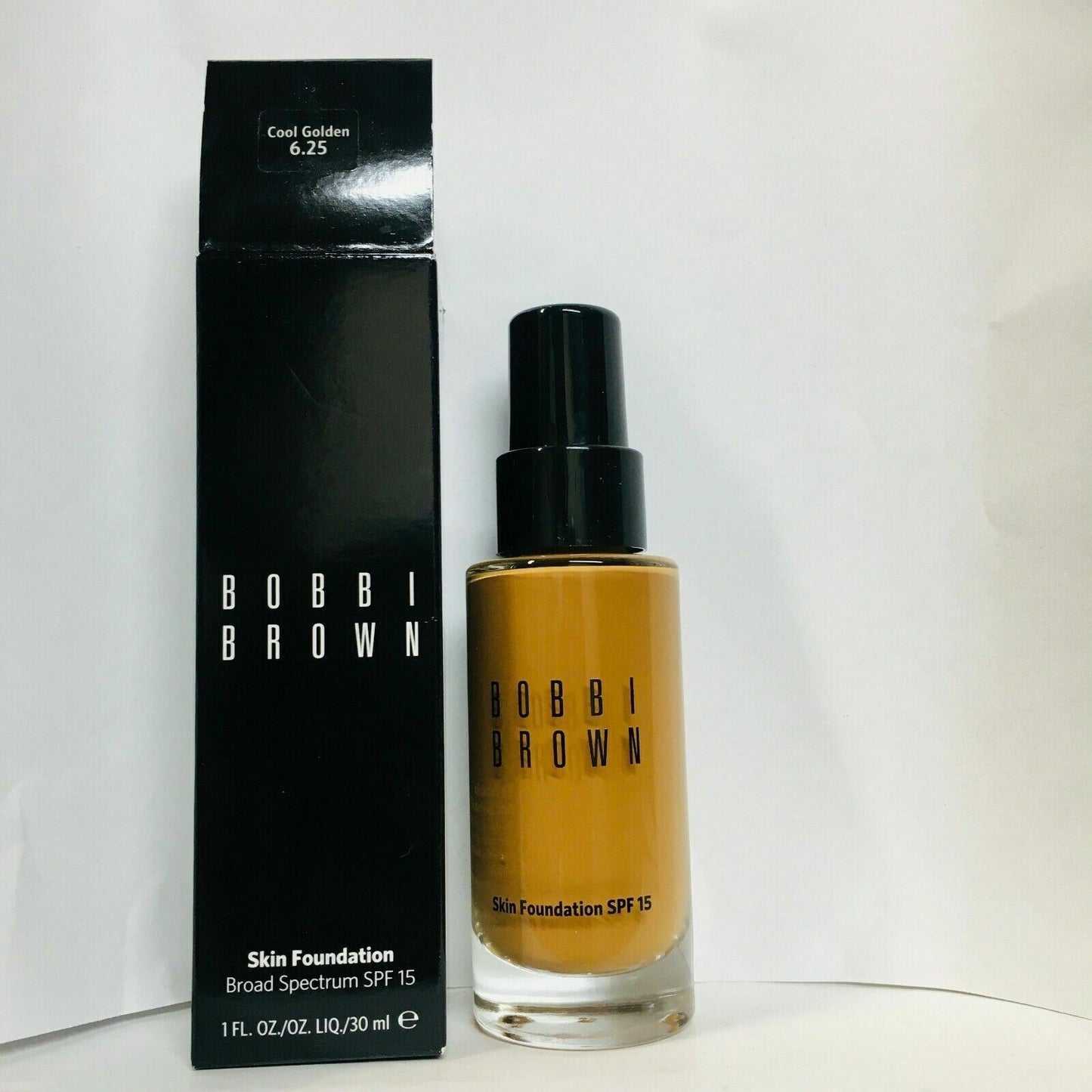 BOBBI BROWN  SKIN FOUNDATION SPF15 #COOL GOLDEN 6.25 - 1fl oz/30ml - NIB