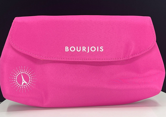 Bourjois pink makeup pouch with mirror- (New)