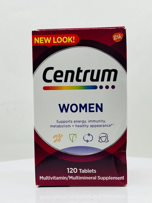 Centrum Women Multivitamin/ Multimineral supplement (120 tablets)- (NIB)