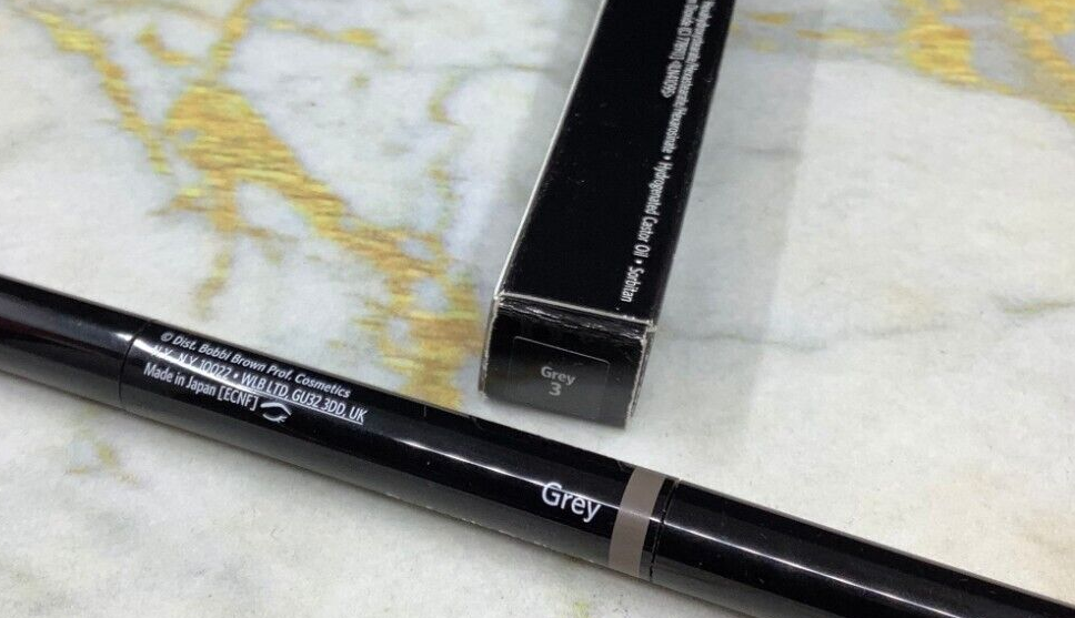 BOBBI BROWN PERFECTLY DEFINED LONG WEAR BROW PENCIL GREY 3~ 0.01 OZ~ RARE!!