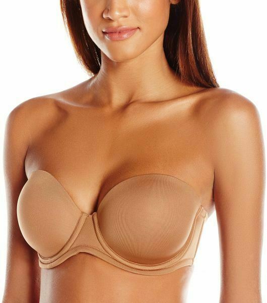 Wacoal Red Carpet Strapless Full Busted Underwire Bra Pecan 34DD