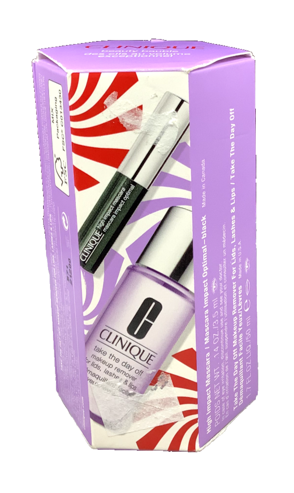 CLINIQUE BEAUTY BAUBLE 2 PIECES~ HIGH IMPACT MASCARA~MAKEUP REMOVER