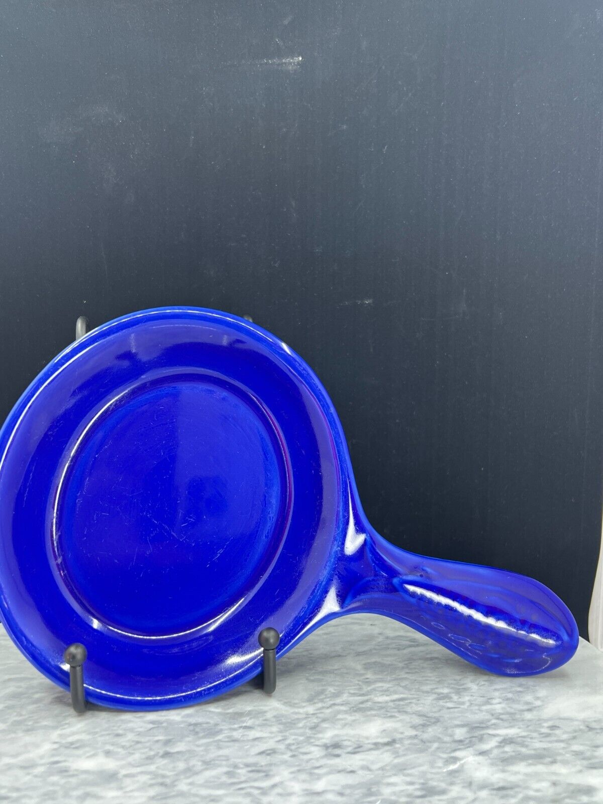 Vintage Cobalt Blue Syracuse China Fish Handled Single Serving Dishes