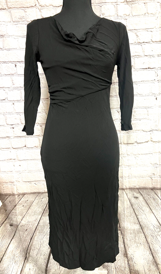 Diane Von Furstebberg 100% Rayon black Dress SIZE :0 - NEW W/TAGS