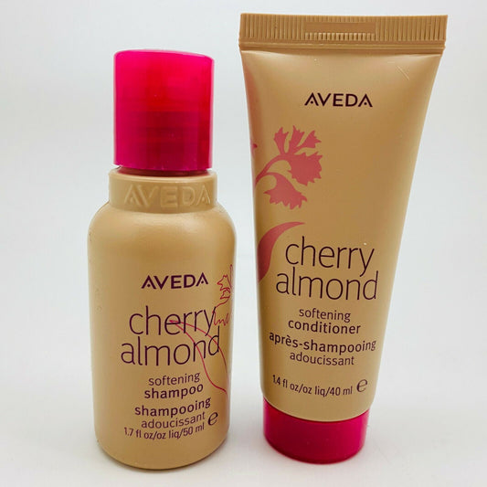 Aveda Cherry Almond Softening Shampoo 1.4 oz & Conditioner 1.7 oz - BOXLESS