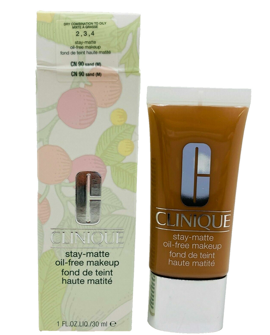 CLINIQUE stay matte oil free makeup - 1fl oz/30ml #CN 90 sand(M) - NIB