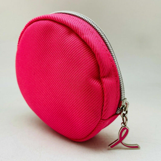 CLINIQUE BREAST CANCER ZIPPER MINI POUCH #PINK - NEW