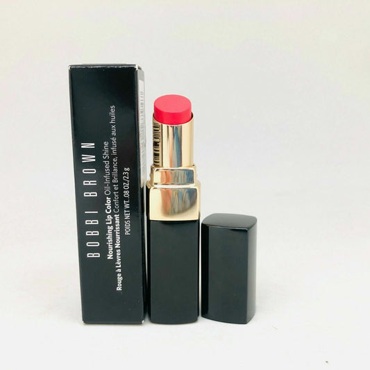 Bobbi Brown Nourishing Lip Color Oil-Infused Shine #Pink Pop, 0.08 oz/2.3 g, NIB