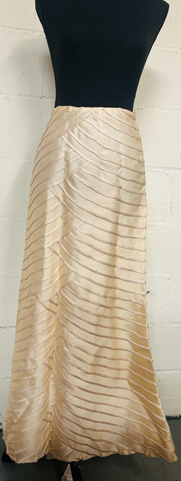 Chetta B Sherrie Bloom Peter Noviello 100% Silk Tier Maxi Skirt - NEW - SIZE: 14