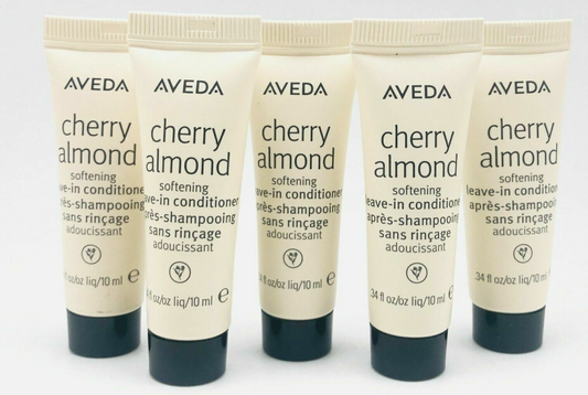 Aveda Cherry Almond Softening Leave-in Conditioner~0.34 OZ ~ NWOB (LOT OF 5)