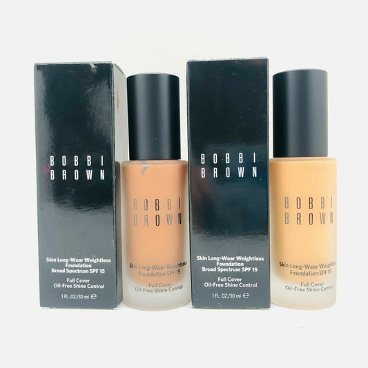 Bobbi Brown Skin Long-Wear Weightless Foundation SPF 15 ~ Choose Shade, 1 OZ,NIB