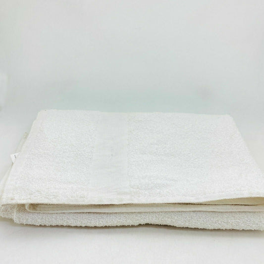 White COTTON bath towel  #RN89215 - 48"X23"  - NEW ***check description