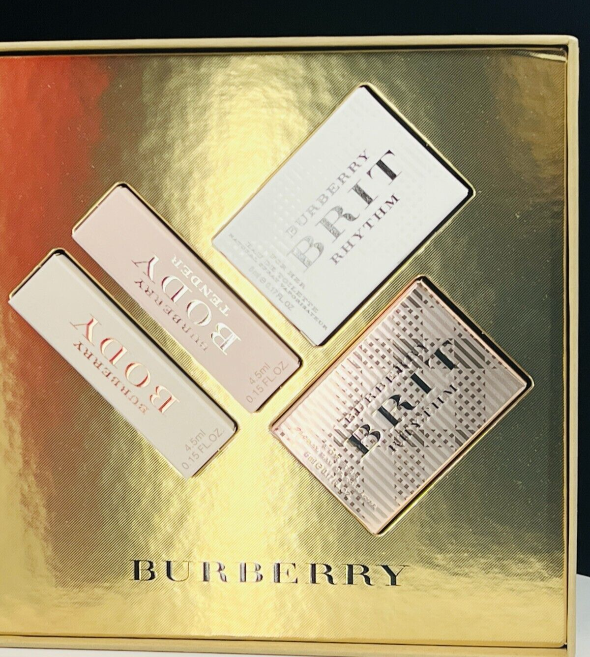 Burberry London England 4 pc mini perfume set- (NIB)