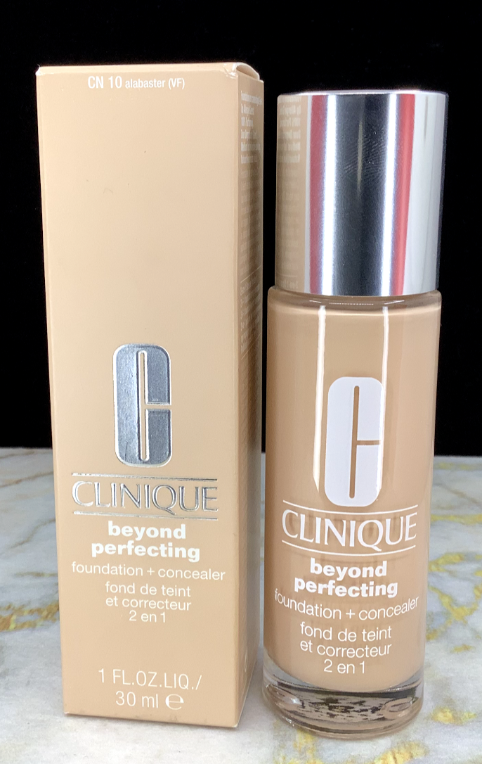 CLINIQUE BEYOND PERFECTING FOUNDATION + CONCEALER 2 EN1 CN10 ALABASTER(VF) 1 oz