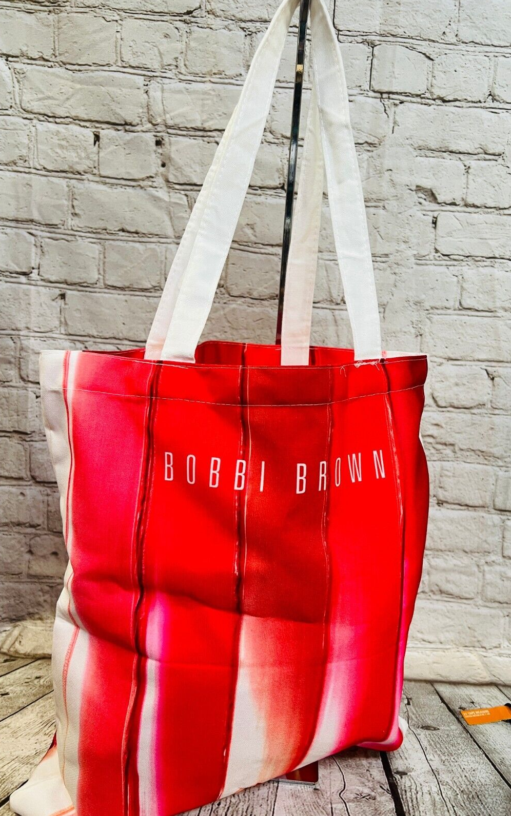 Bobbi Brown Lipstick Design Totes Bag in Red-White, NWOT