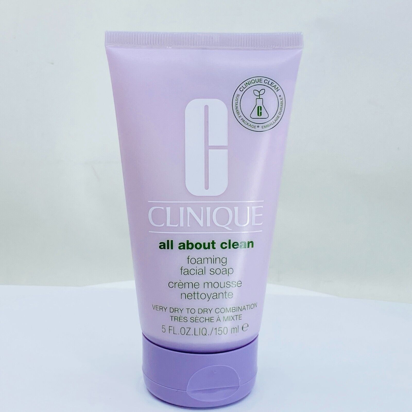 Clinique all about clean foaming facial soap 5 oz Very dry to dry combination