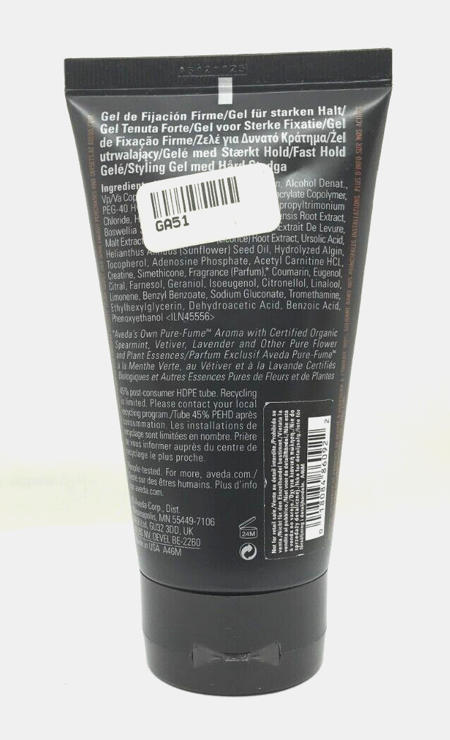 Aveda Men Pure-Formance Firm Hold Gel 5oz/150ml (NEW)