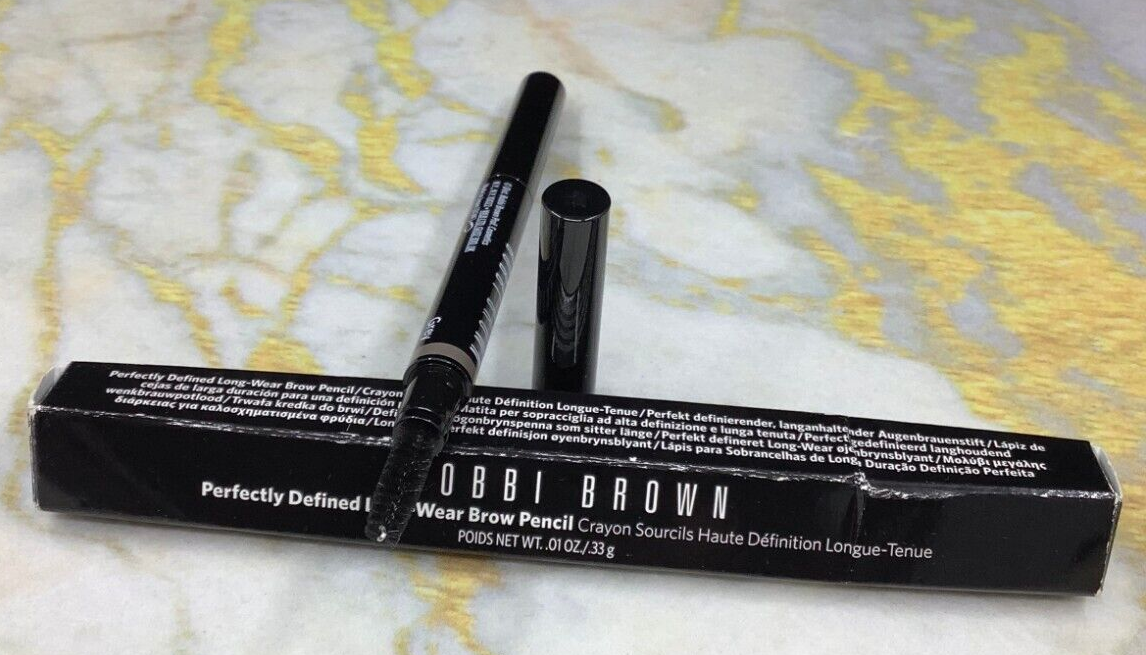 BOBBI BROWN PERFECTLY DEFINED LONG WEAR BROW PENCIL GREY 3~ 0.01 OZ~ RARE!!