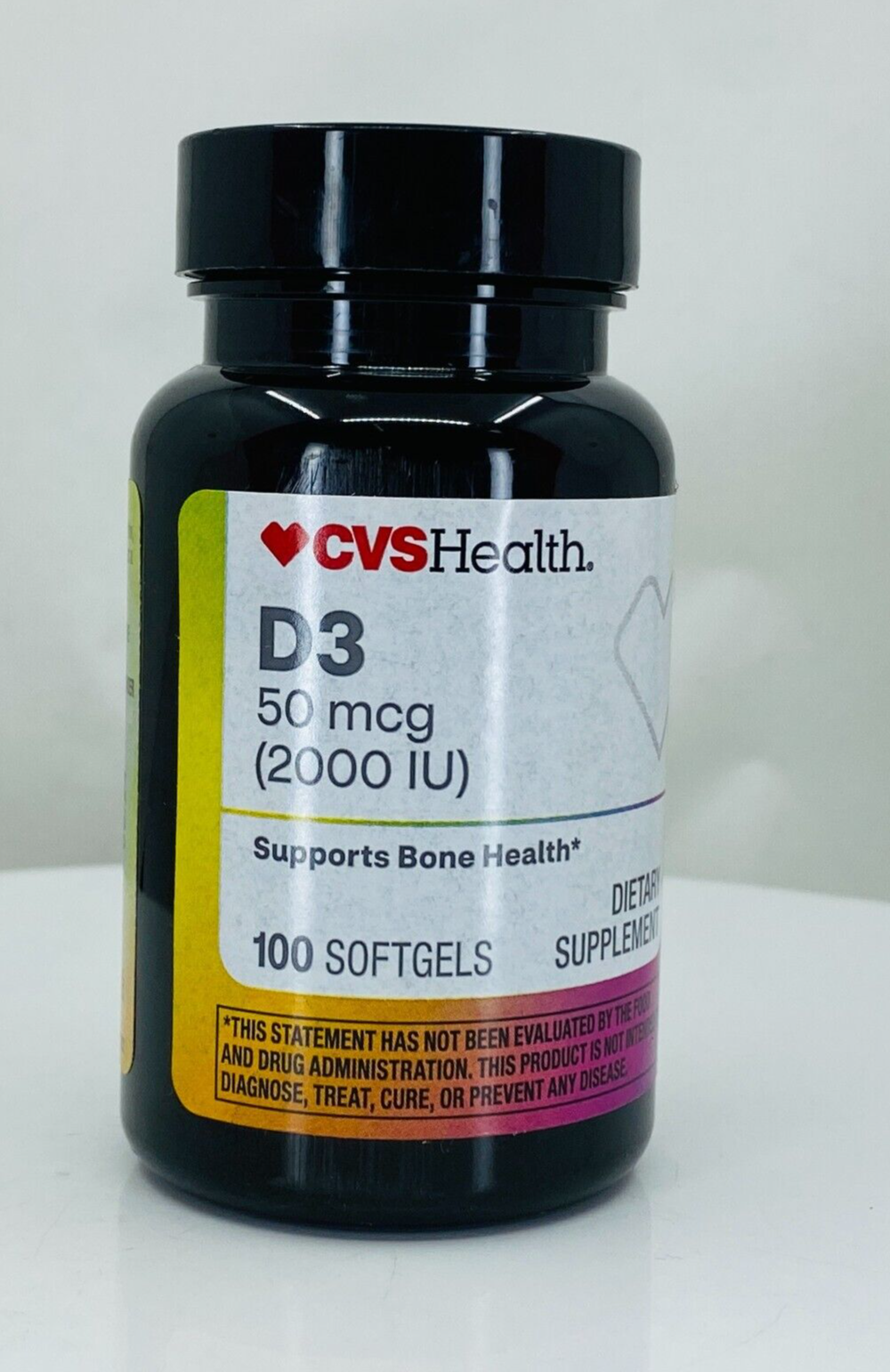 CVS D3 50 mcg (2000IU) SUPPORTS BONE HEALTH  Dietary Supplement #100 softgels