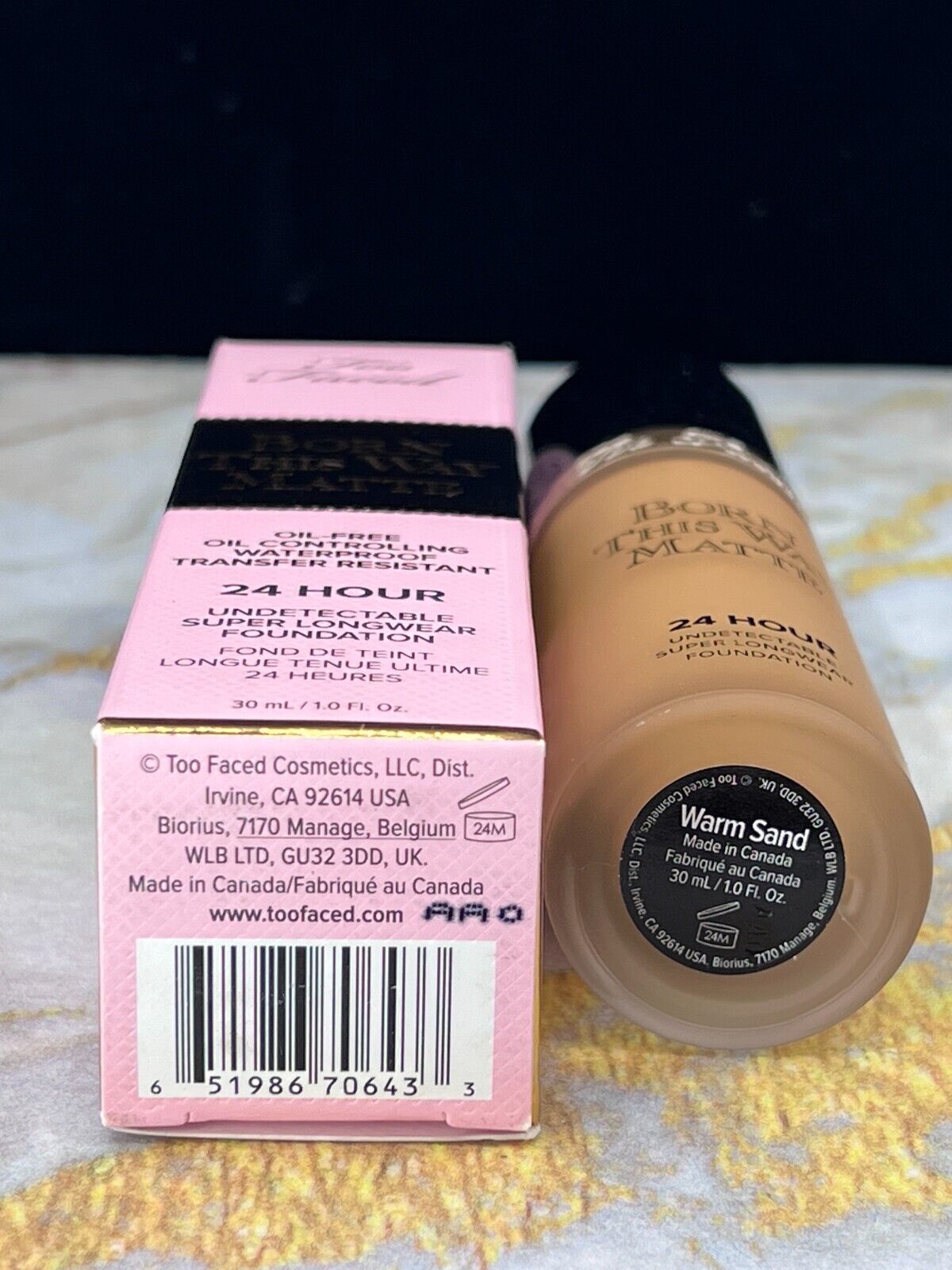 Too Faced Born this way Matte Oil Free Foundation #Warm Sand-1oz (NIB)