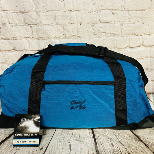 Davidoff Cool Water Large Duffel Bag Blue Black Gym Travel Luggage 