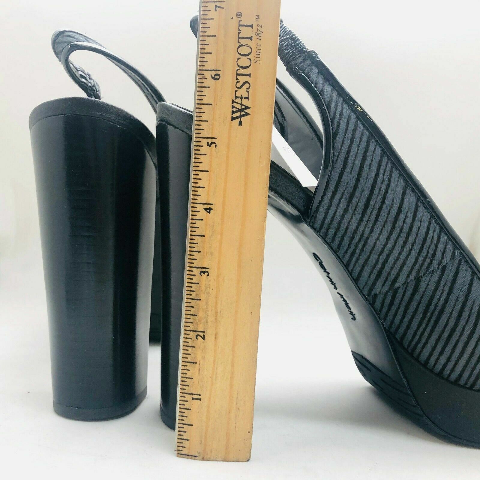 Calvin Klein Lisesett OP ZB Heels Shoe For Her ~ Style E5129 ~ Grey & Black ~NIB