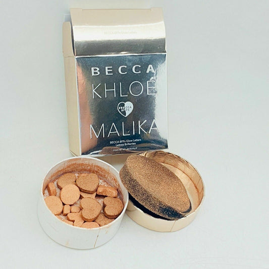 Becca Khloe Malika BFF's Glow Letters baked highlighter - 0.28 oz/8 g - NIB *CH