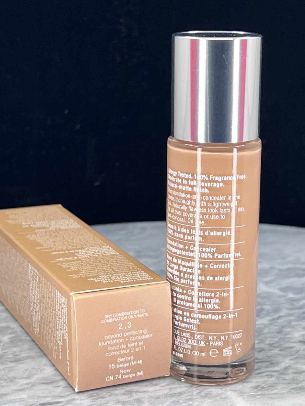 Clinique Beyond Perfecting Foundation+Concealer #CN 78 nutty -1oz (NIB)