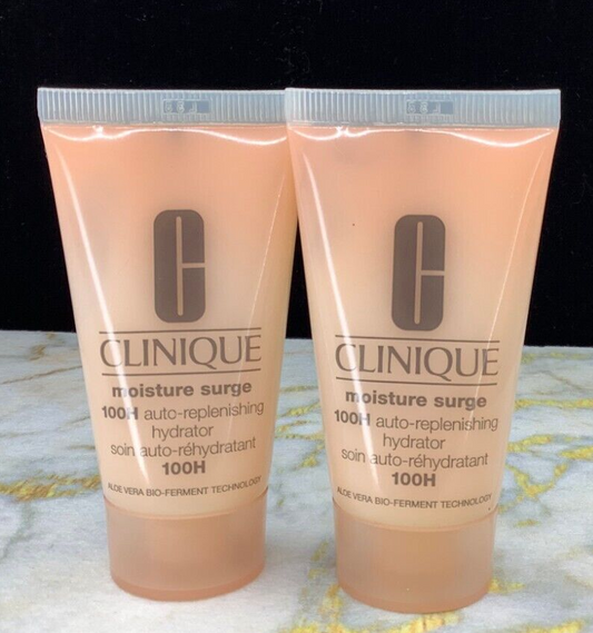 CLINIQUE MOISTURE SURGE 100H AUTO- REPLENISHING 1 OZ LOT OF 2!! (2 OZ IN TOTAL)