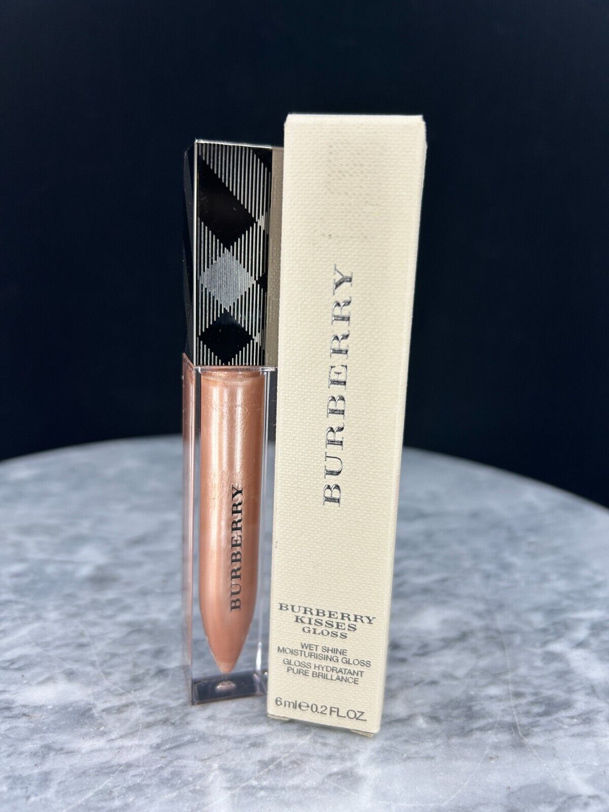 BURBERRY Kisses Moisturising Gloss #No. 09 Pale Nude - 0.2oz ~ NIB