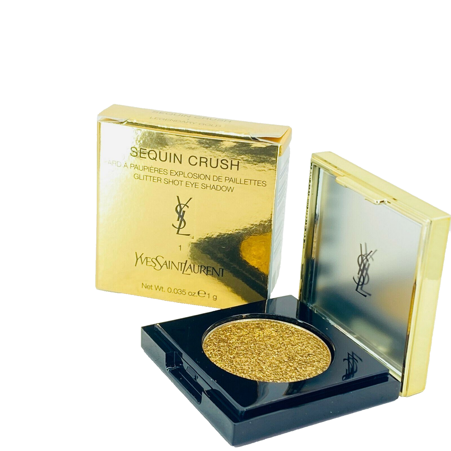 Yves Saint Laurent  Glitter Shot Eye  #1 Legendary Gold - 0.035oz/ 1g -  NIB