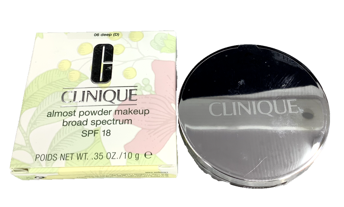 CLINIQUE ALMOST POWDER MAKEUP 06 DEEP(D) 0.35 OZ