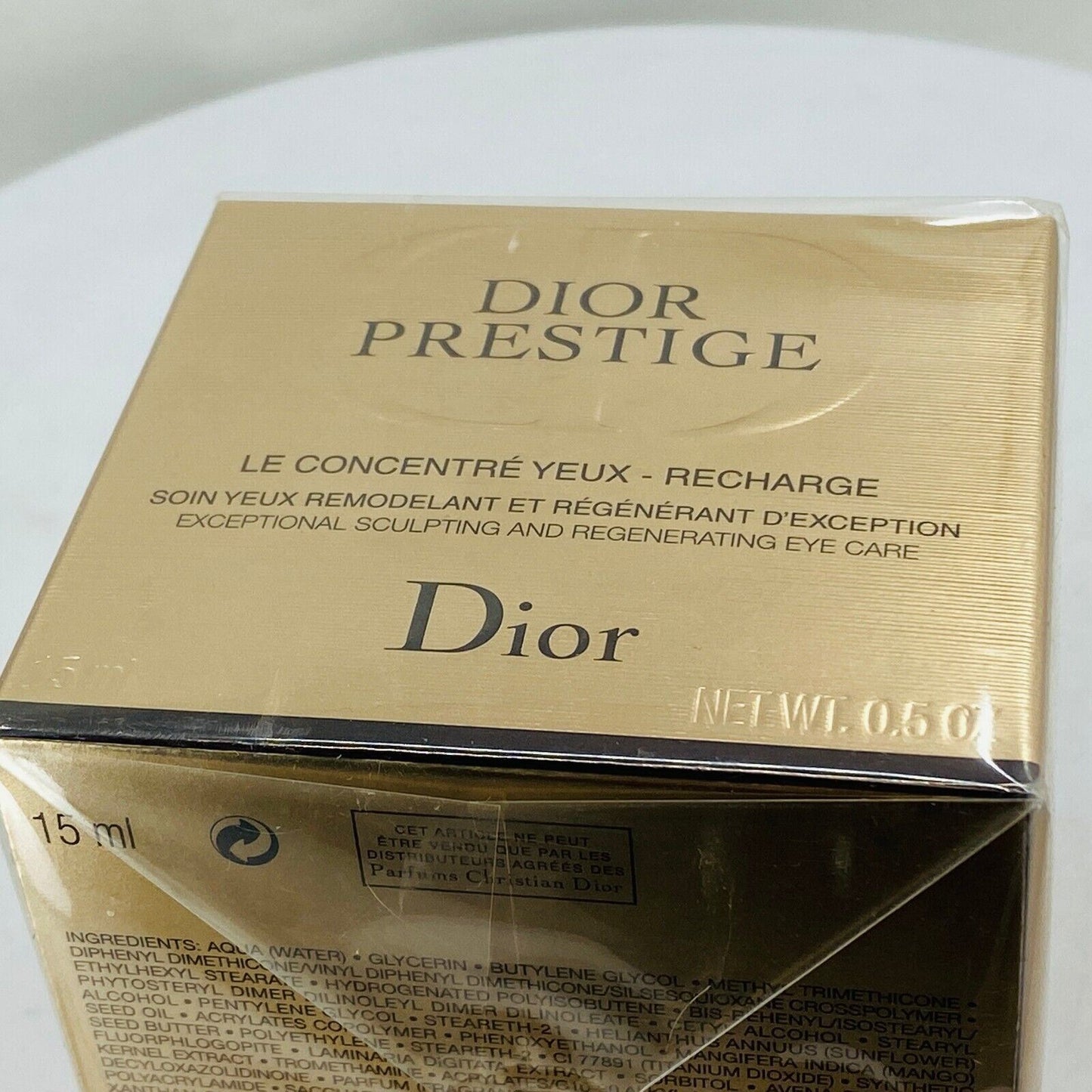 CHRISTIAN DIOR PRESTIGE ReCharge EYE CARE REFILL RECHARGE - 0.5fl oz - NIB