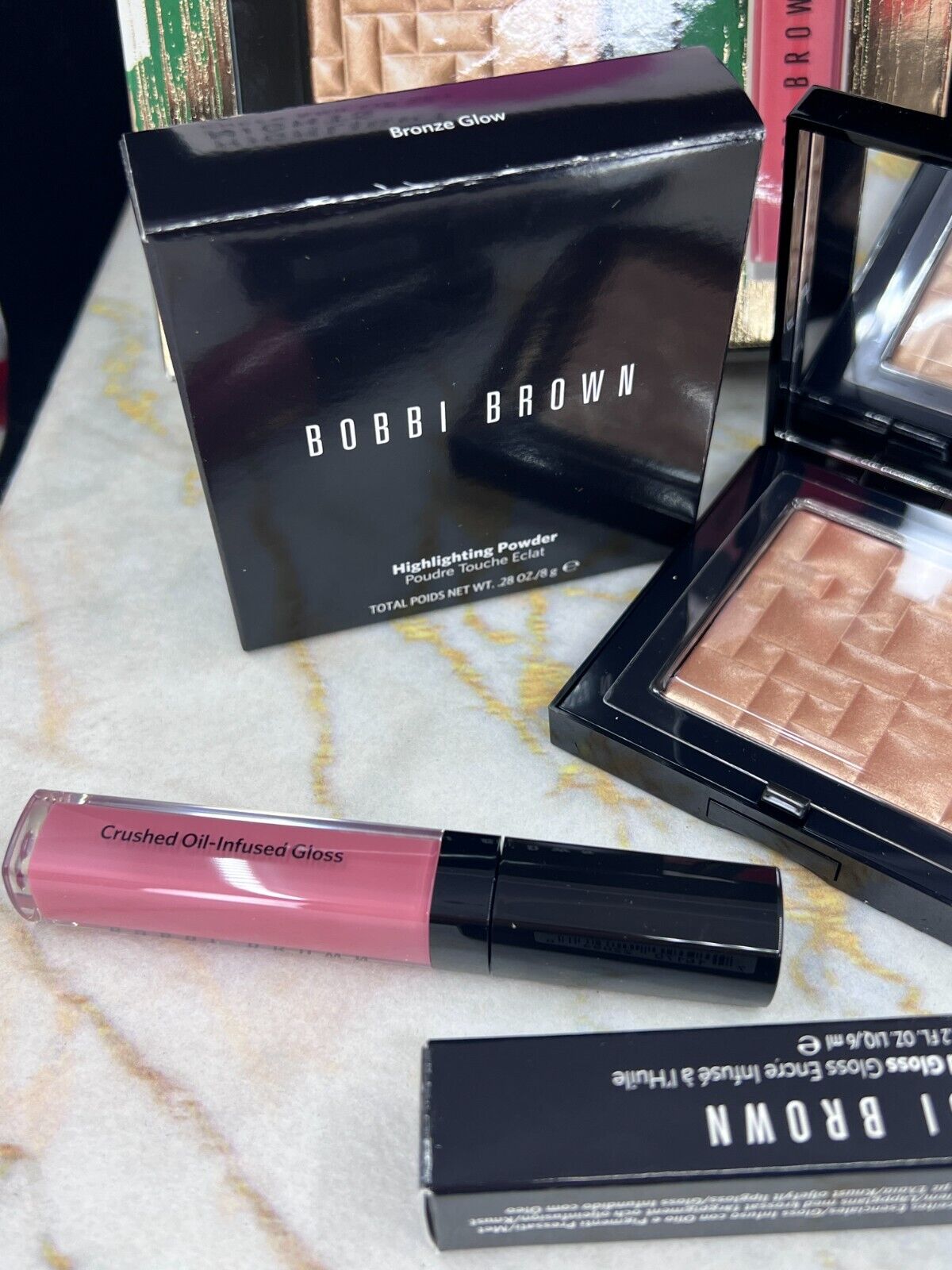 Bobbi Brown Highlight Nights Cheek And Lip Set-(NIB)