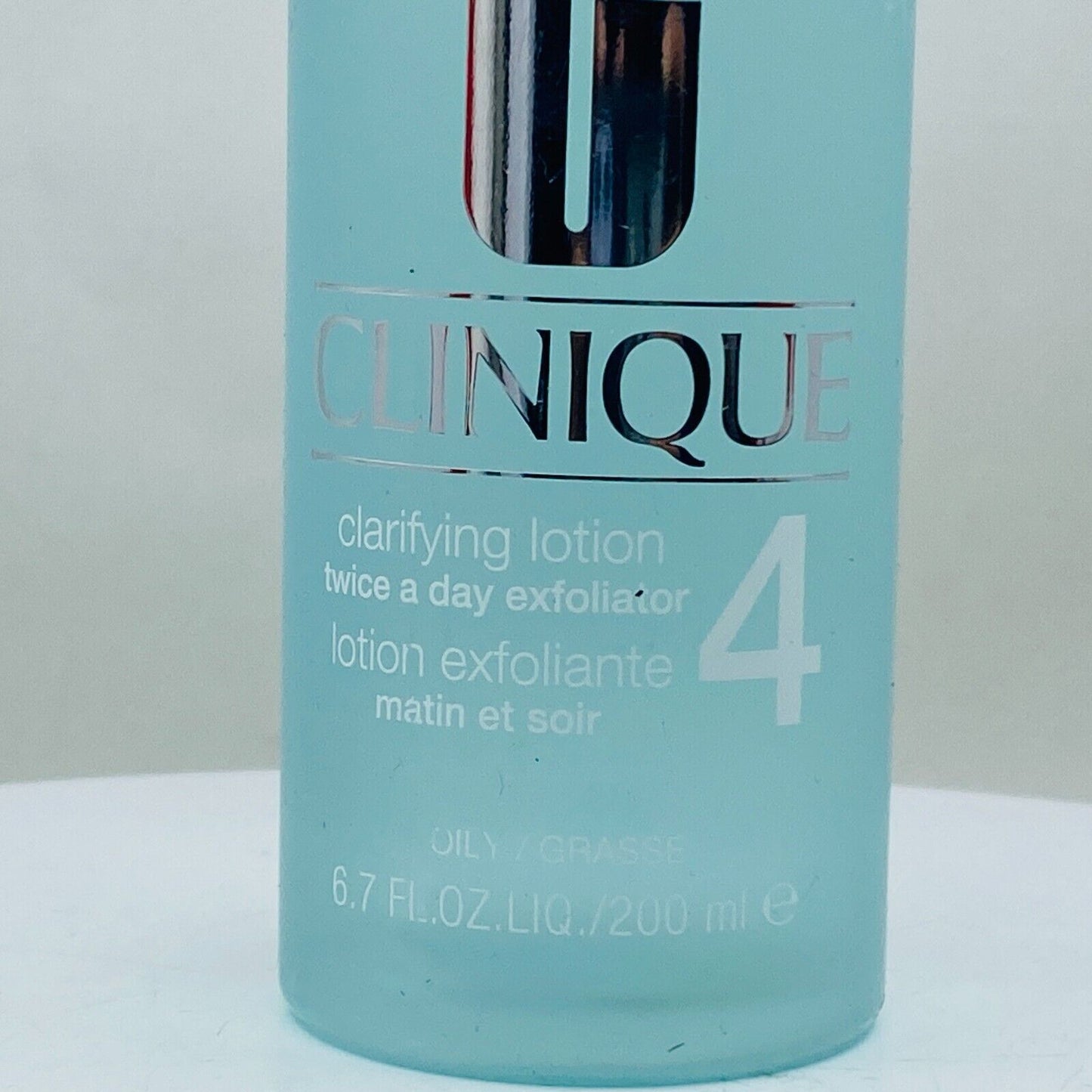 Clinique Clarifying Lotion 4 FOR  OILY   - 6.7 FL Oz/200 mL - BOXLESS