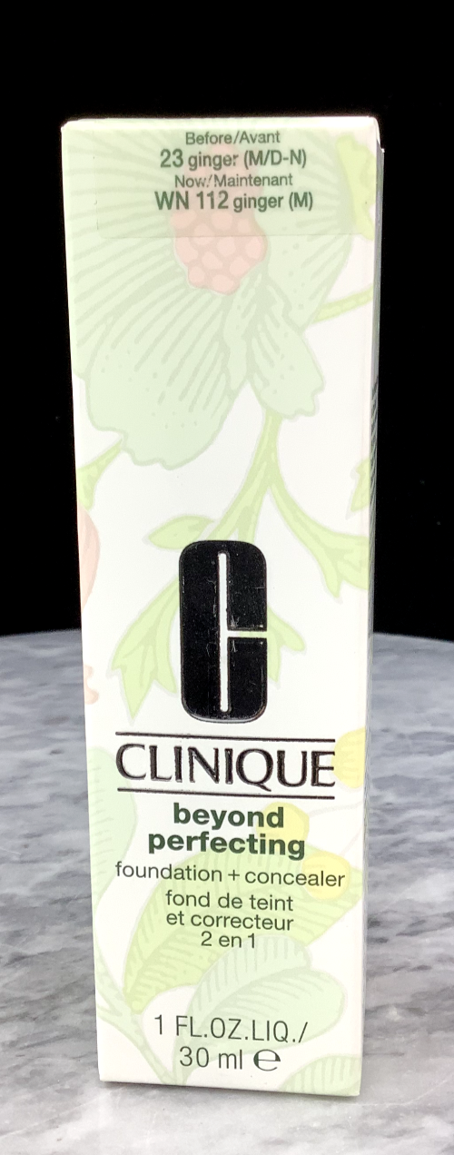 CLINIQUE BEYOND PERFECTING FOUNDATION + CONCEALER 2 EN 1 WN 112 GINGER(M) 1 OZ